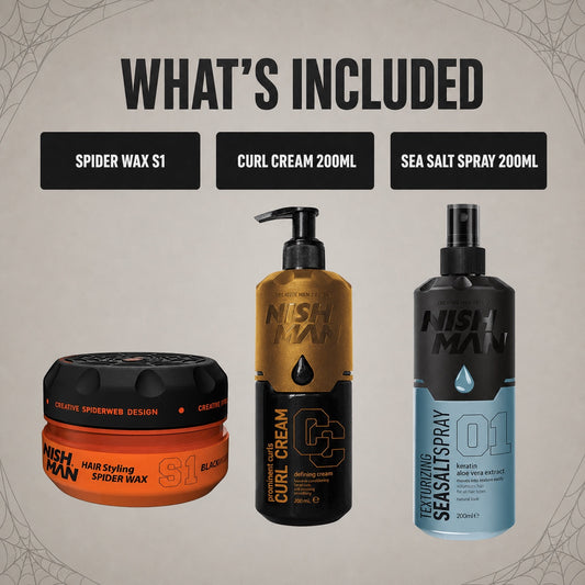 Nish Man Spider Texture Trio - Included