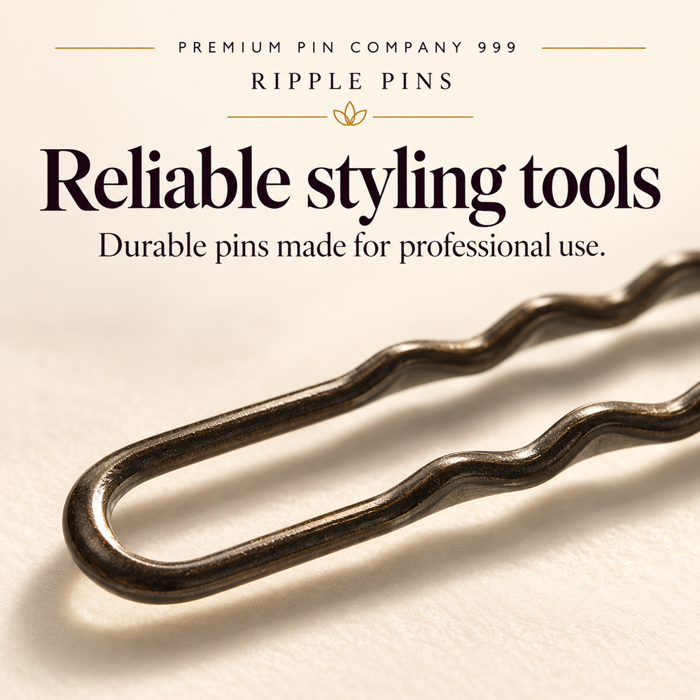 Premium Pin Company 999 Ripple Pins - Reliable styling tools. Durable pins made for professional use.
