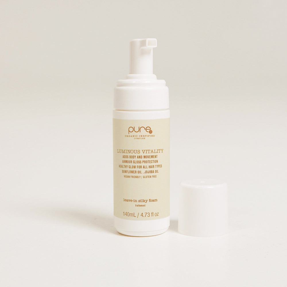 Pure Luminous Vitality Leave-In Silky Foam 140ml - product benefit image