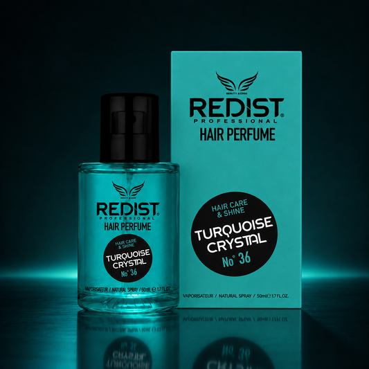 REDIST Turquoise Crystal No. 36 Hair Perfume 50ml bottle and box