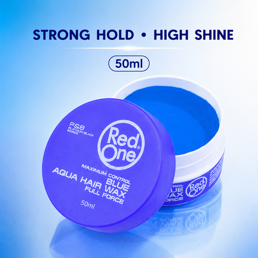RedOne Aqua Hair Wax Full Force Blue 50ml with strong hold and high shine
