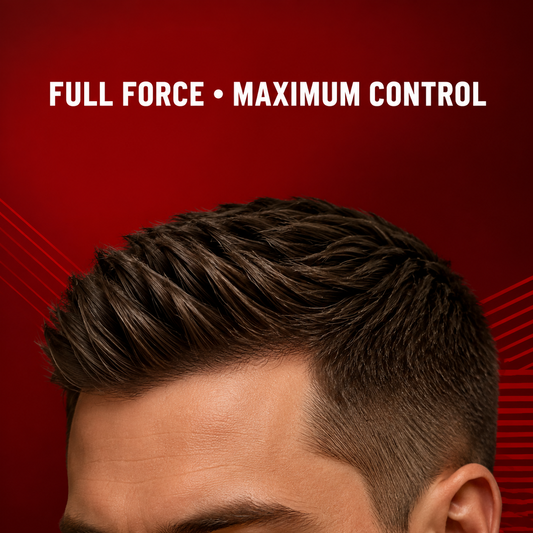 RedOne Full Force Red wax strong-hold benefit graphic