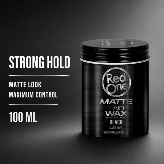 RedOne Matte Hair Wax Black 100ml strong-hold and matte-look benefits