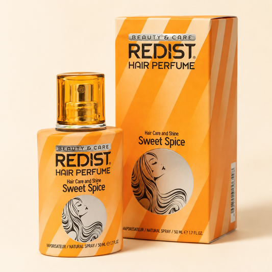 Redist Sweet Spice Hair Perfume 50ml bottle and orange box