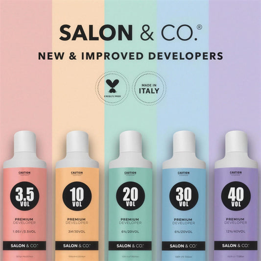 Salon & Co Premium Developer range in 3.5, 10, 20, 30 and 40 Vol