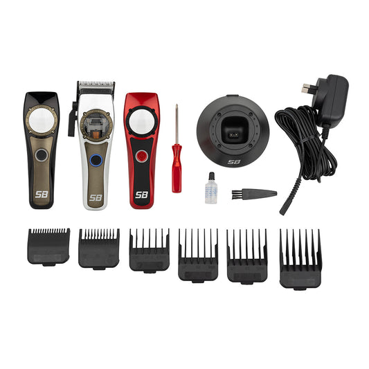 Silver Bullet HeadLiner Hair Clipper 900624 with six combs charging stand oil and brush