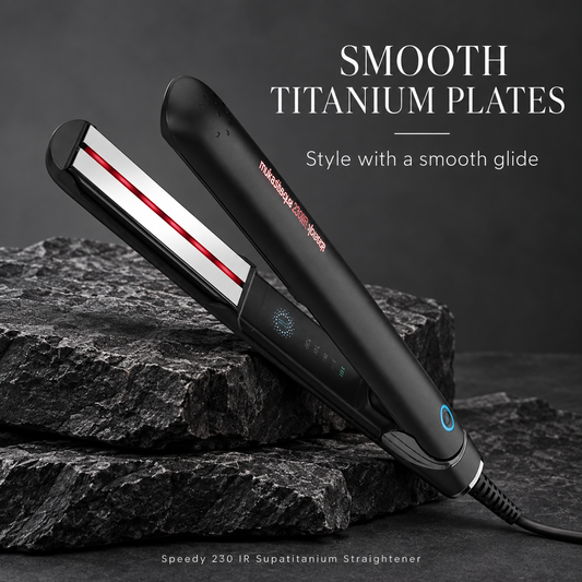 Speedy 230 IR Supatitanium Infar-Red Hair Straightener — SMOOTH TITANIUM PLATES