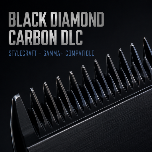 Black Diamond Carbon DLC blade compatible with StyleCraft and Gamma+ clippers