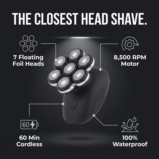 StyleCraft Ace 7x foil head shaver features