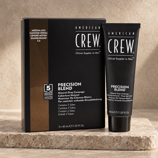 American Crew Precision Blend Medium Ash 3x40ml studio photograph