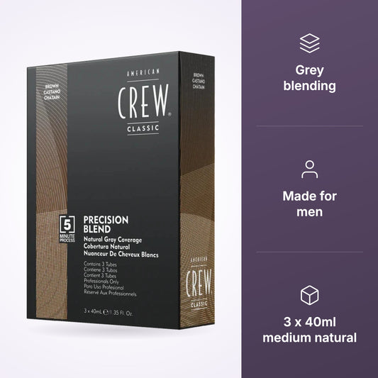 American Crew Precision Blend Medium Natural 3x40ml