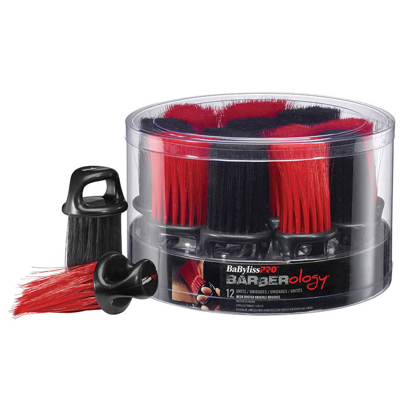 BaBylissPRO Barberology Knuckle Neck Brush Long – 12 Pack Tub