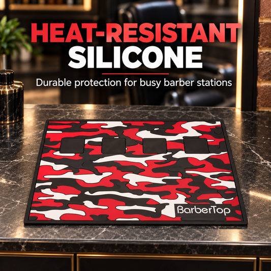 BarberTop Camo Mat – four magnetic slots benefit