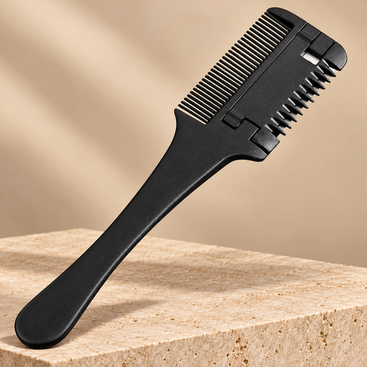 Razor Comb Black studio photograph