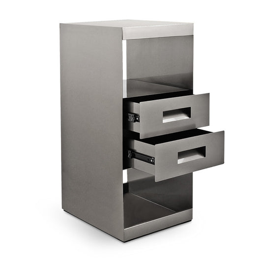 Moore Stainless Steel Cabinet Side Table - Chrome — photo 2