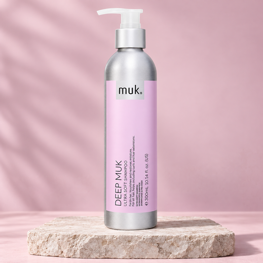 Deep muk Ultra Soft Shampoo 300ml — studio product photograph