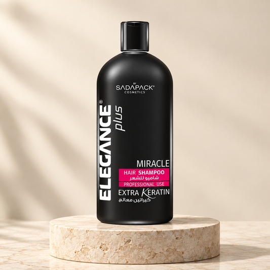 Elegance Keratin Shampoo 1L studio photograph