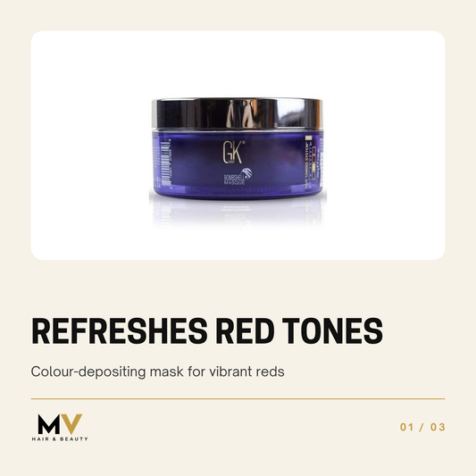 GK Hair Red Red Bombshell Masque 200g, Refreshes red tones