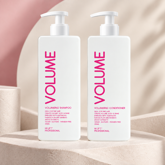 Hi Lift Volume Shampoo and Conditioner 350ml Duo โ studio product photograph
