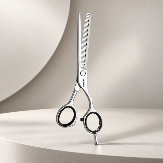 Jaguar Silver Line CJ43 Plus Thinning Scissor 6" — studio product photograph
