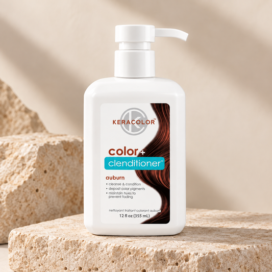 Keracolor Color Clenditioner Auburn Colouring Shampoo - 355ml โ studio product photograph