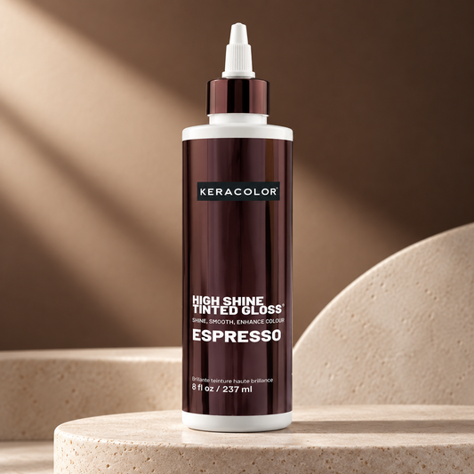 Keracolor High Shine Tinted Gloss Espresso โ studio product photograph