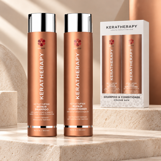 Keratherapy Repair Shampoo & Conditioner Duo 300ml โ studio product photograph