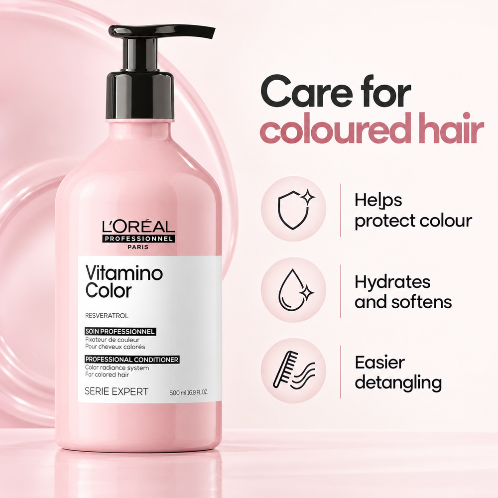 L'OREAL - Serie Expert - Vitamino Color Conditioner 500ml — features and benefits