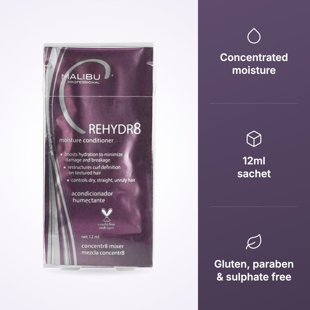 Malibu C Rehydr8 Fusion Conditioner Sachet 12ml, view 3