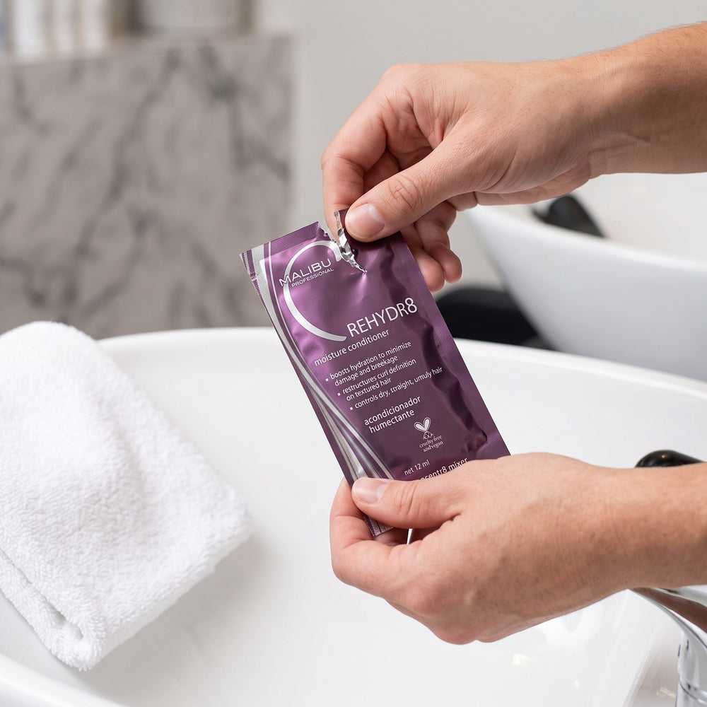 Malibu C Rehydr8 Fusion Conditioner Sachet 12ml, view 4