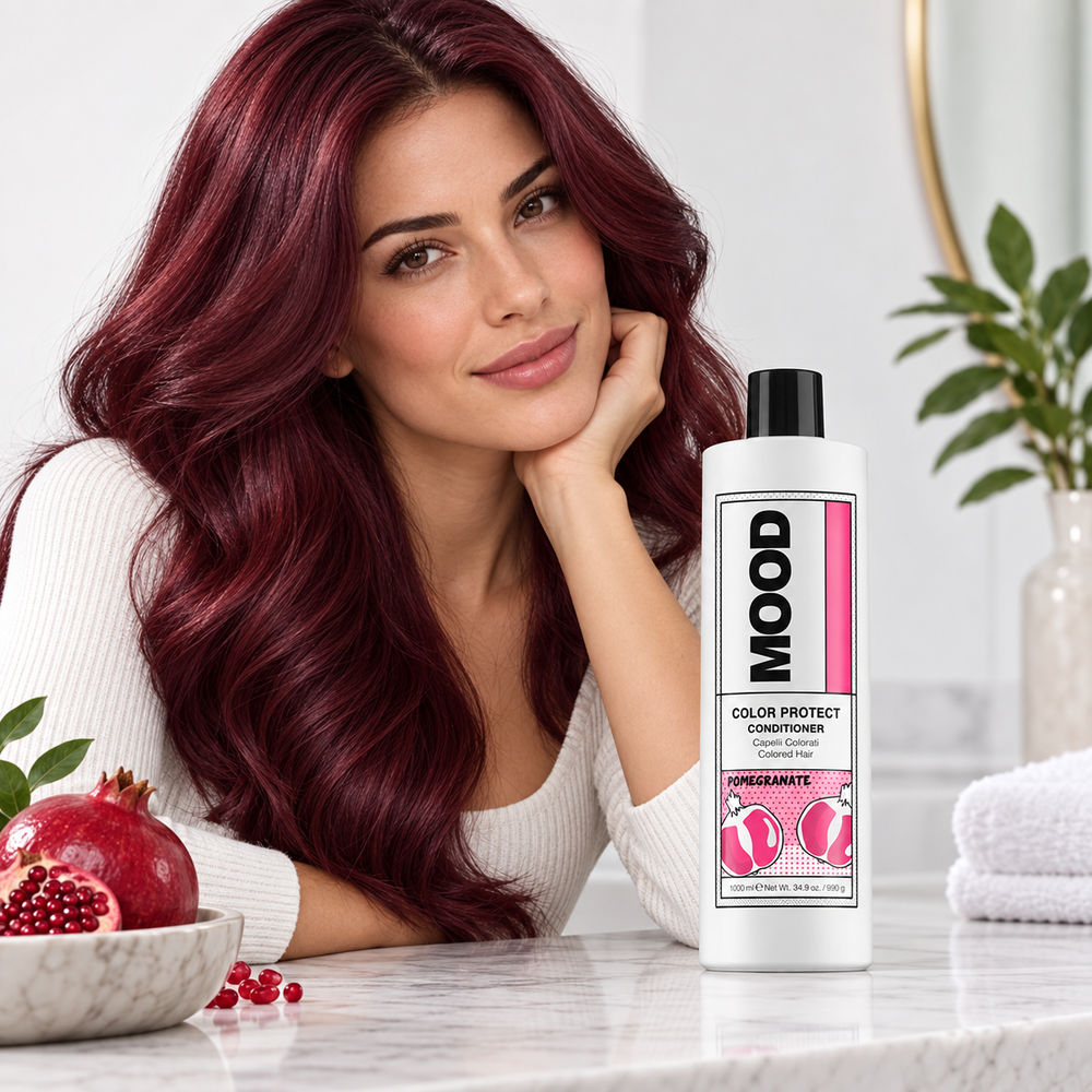 MOOD Color Protect Conditioner 1L — model or professional use scene