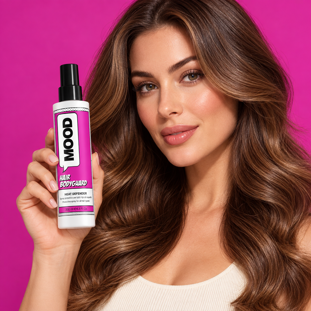 MOOD Hair Bodyguard Heat Defender 200ml — model or professional use scene
