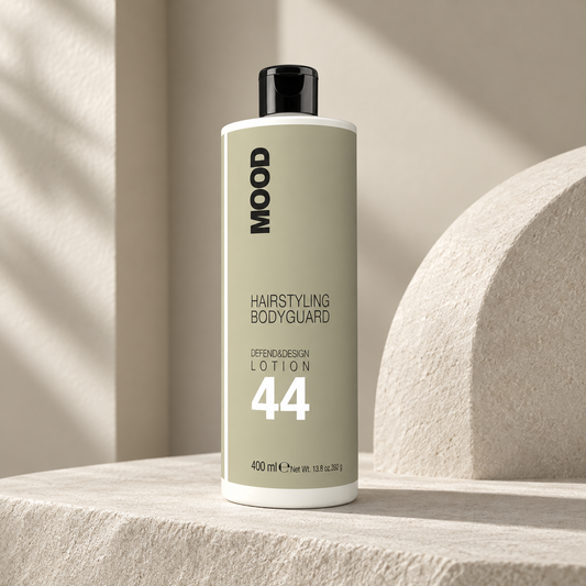MOOD 44 Defend & Design Lotion 400ml — studio product photograph