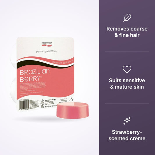 Natural Look Brazilian Berry Hot Wax, third product view
