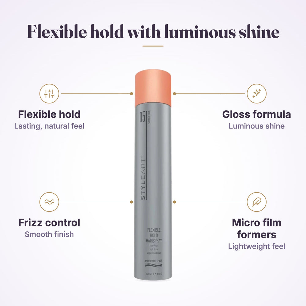 Natural Look StyleArt Flexible Hold Hairspray, fifth product view