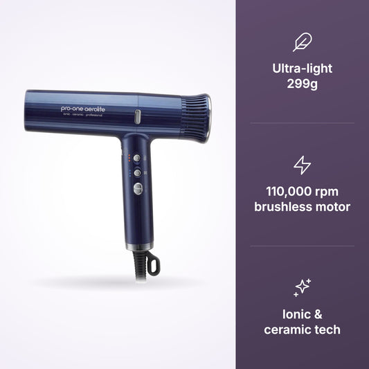 Pro-One Aerolite Hairdryer Blue - Sapphire