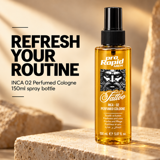 ProRapid INCA 02 Cologne 150ml refresh your routine product feature
