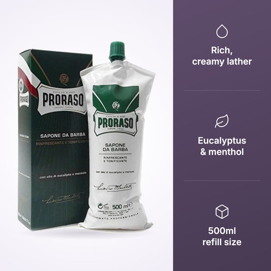 Proraso Green Shaving Soap Refill 500ml