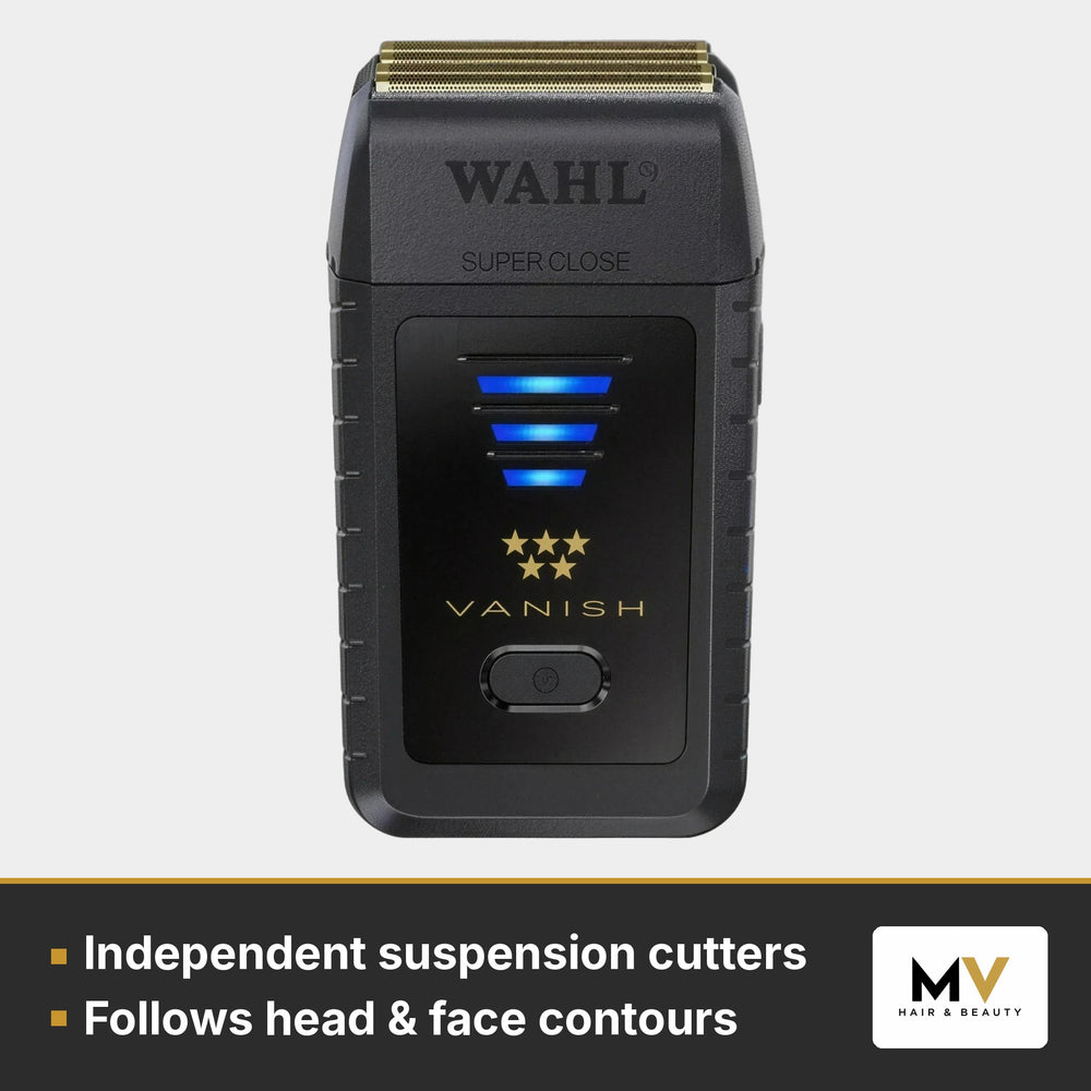 Wahl Professional 5 Star Vanish Foil Shaver – Independent suspension cutters, Follows head & face contours