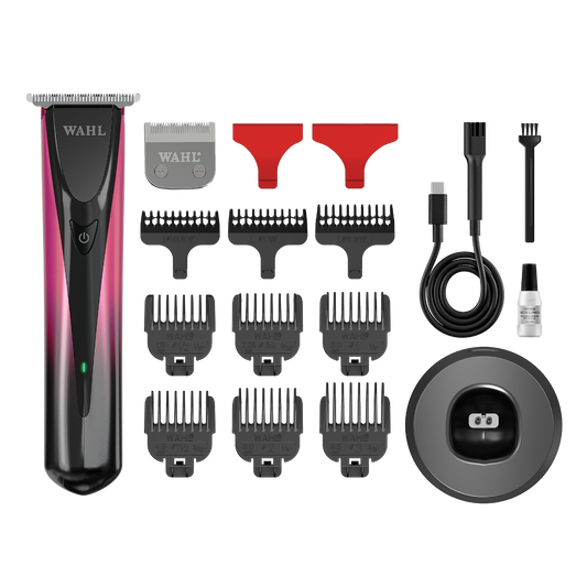 Wahl ColorStyle Duo trimmer kit with blades, combs and charging accessories