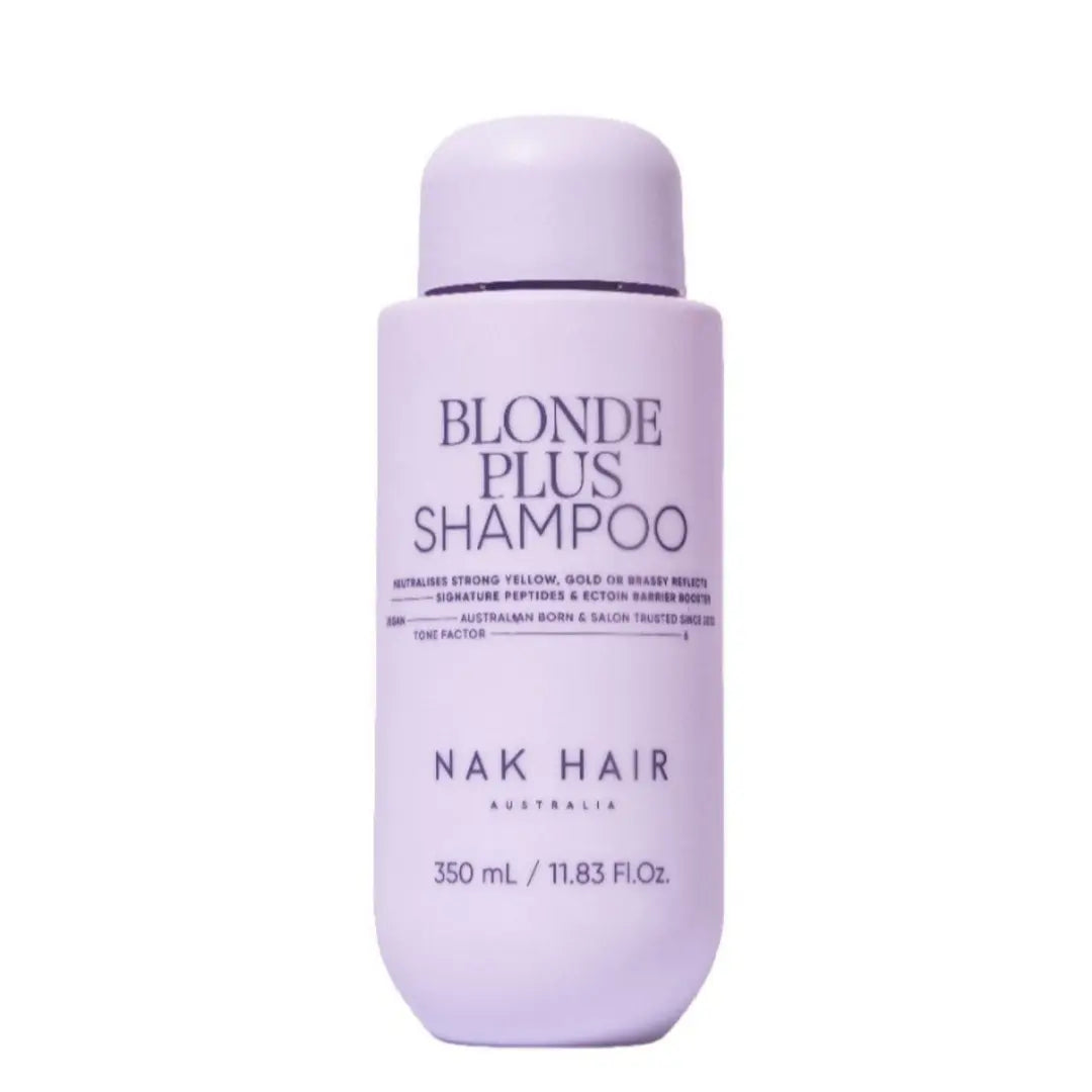 NAK Signature Blonde Plus Shampoo 350ml at MV Hair & Beauty, Adelaide