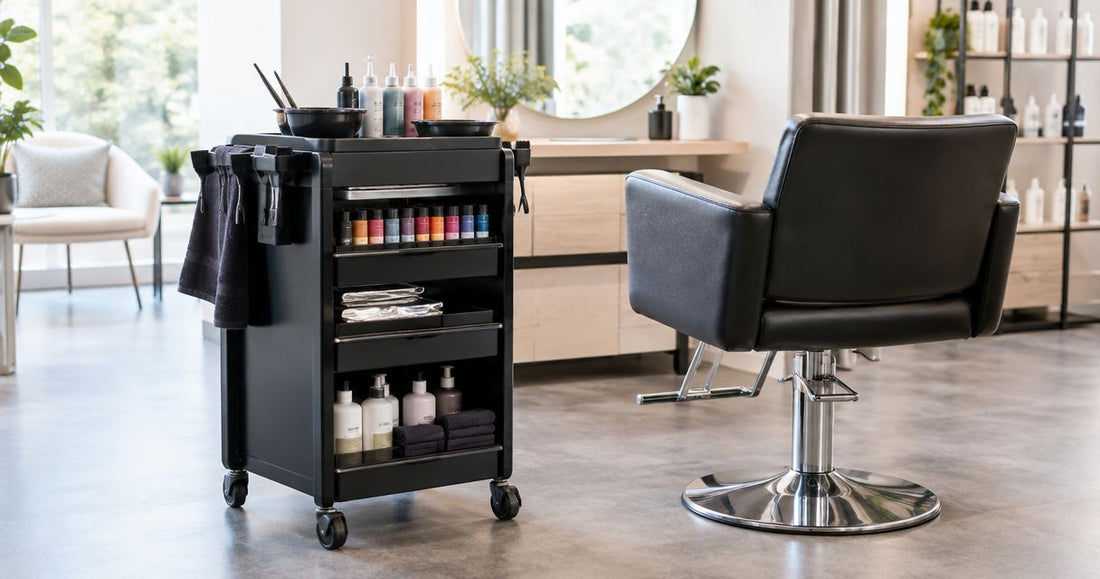 Colour trolley to an organised client chair: complete 2026 workflow