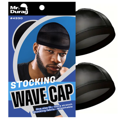 Stretchy wave cap black