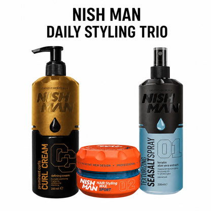 Nish Man Daily Styling Trio - Hero