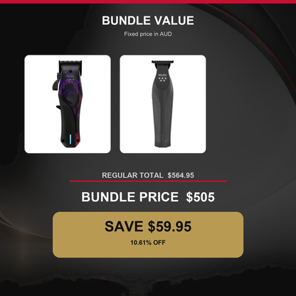 Wahl Vapor Space + Hi-Viz Nightshade Duo value graphic showing $59.95 AUD savings