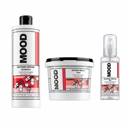 MOOD Intense Repair Complete Care Trio complete bundle on white background