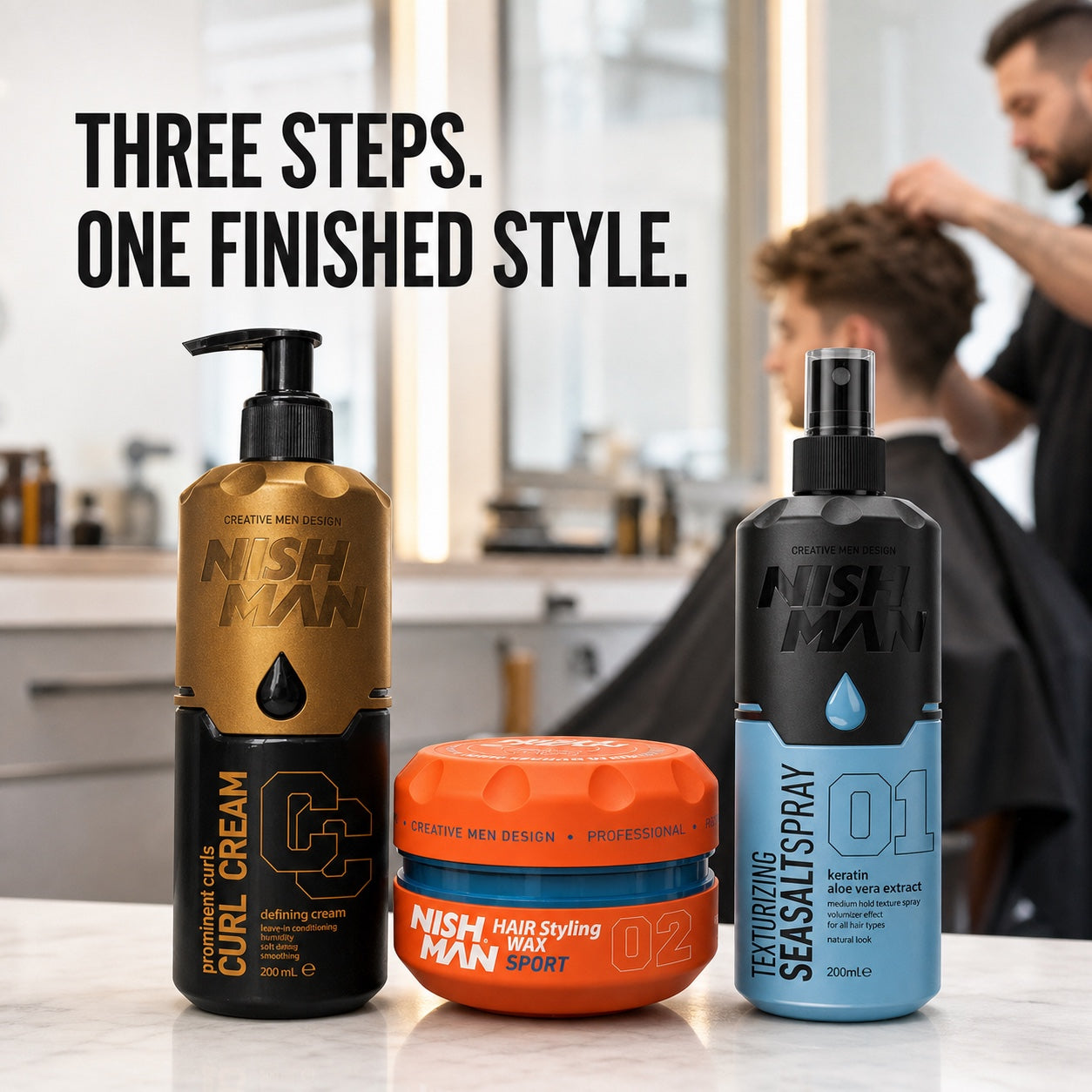 Nish Man Daily Styling Trio - Lifestyle