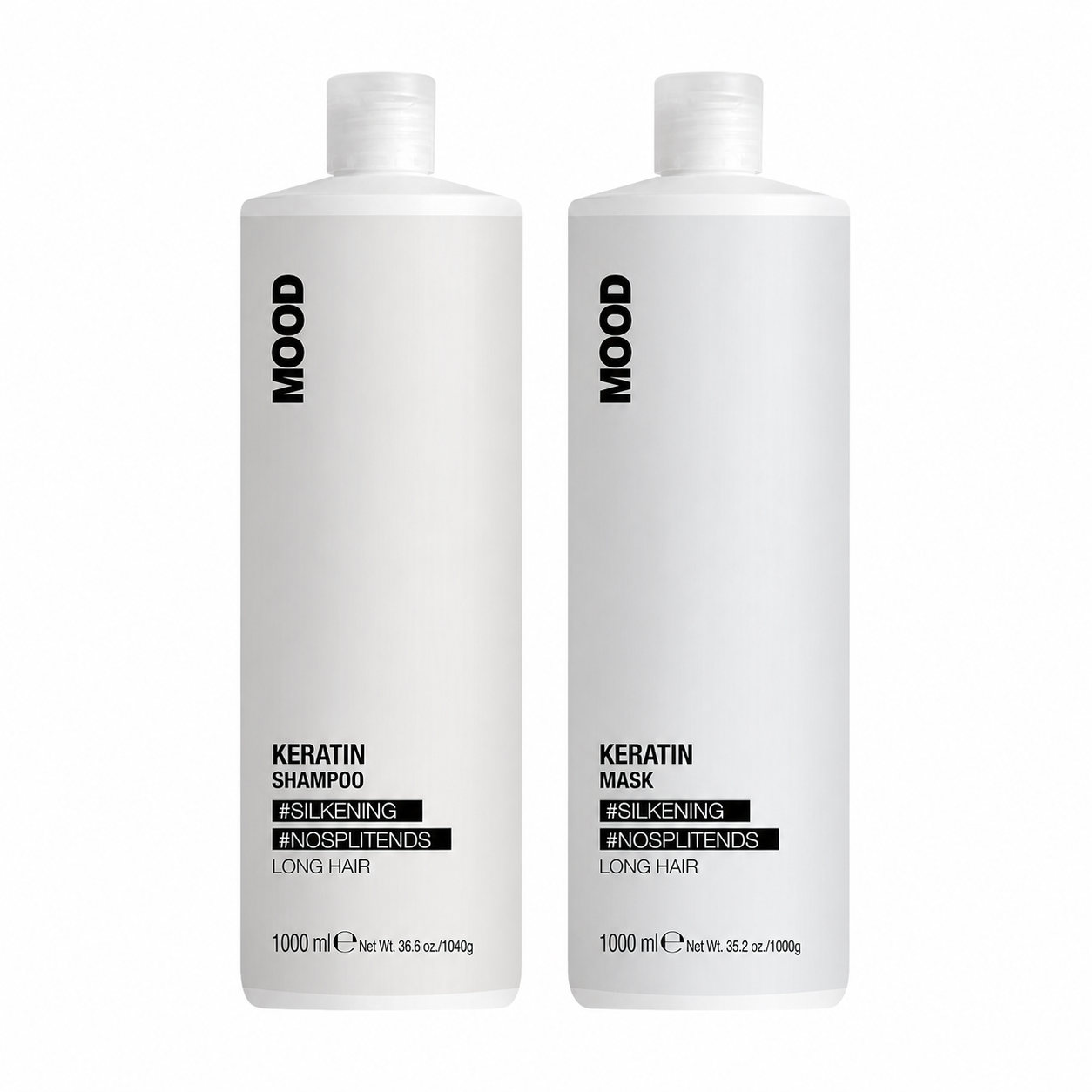 MOOD Keratin Professional 1L Duo complete bundle on white background