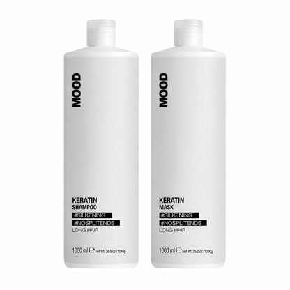 MOOD Keratin Professional 1L Duo complete bundle on white background