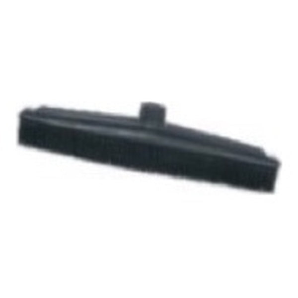 Rubber broom and squeegee black